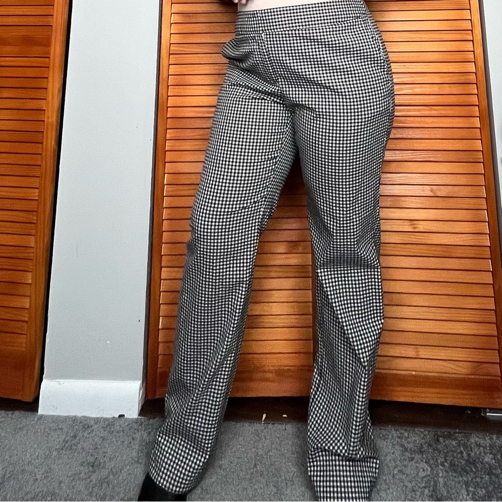 Liz Claiborne Checker Bootcut Pants - Picture 2 of 10